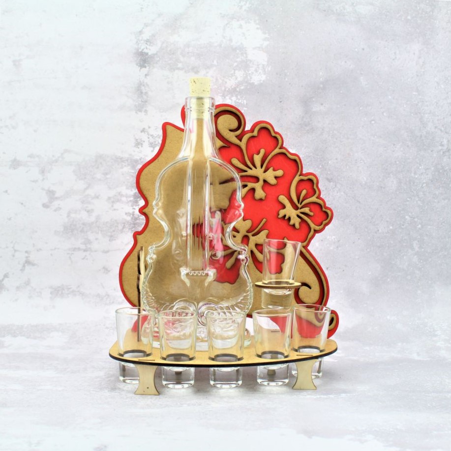 Karafka Wiolonczela Kwiaty