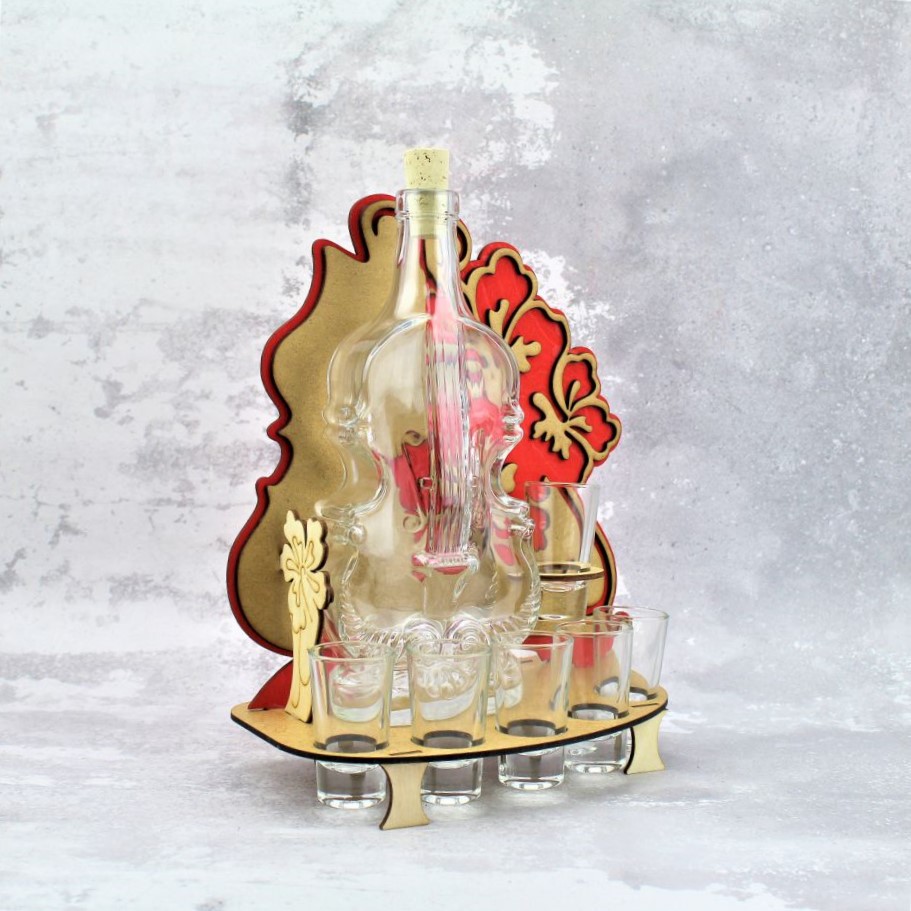 Karafka Wiolonczela Kwiaty - obrazek 8