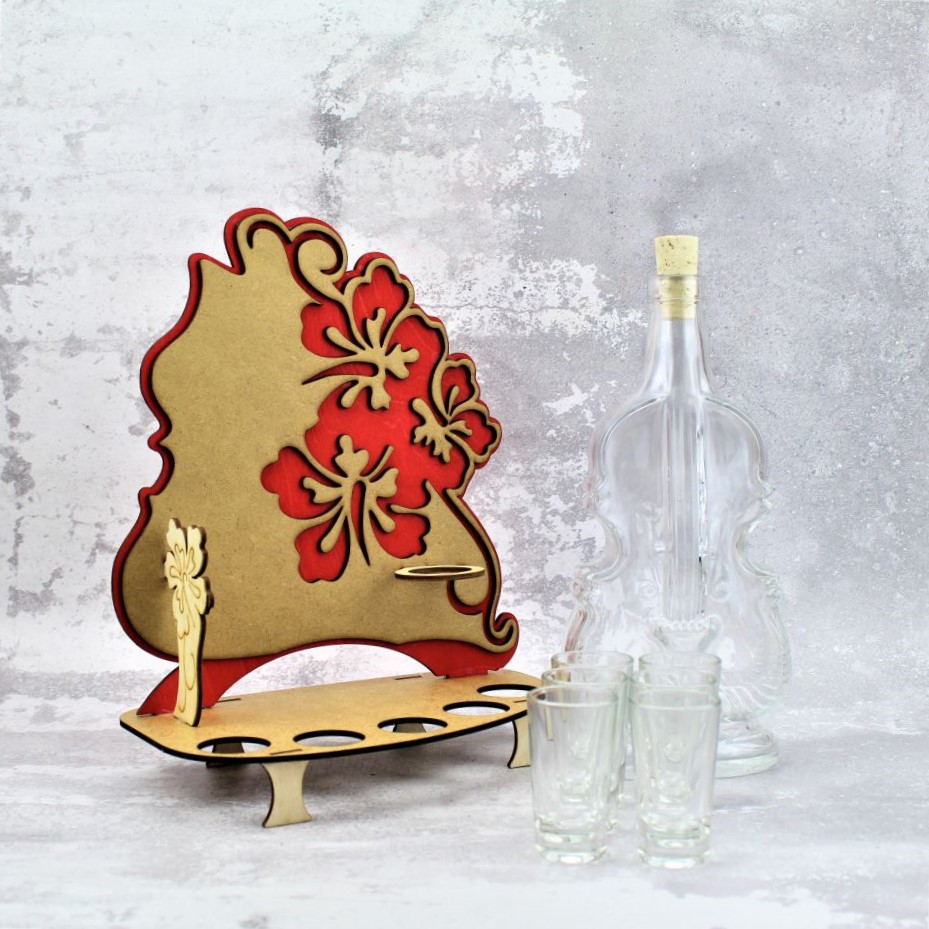 Karafka Wiolonczela Kwiaty - obrazek 9