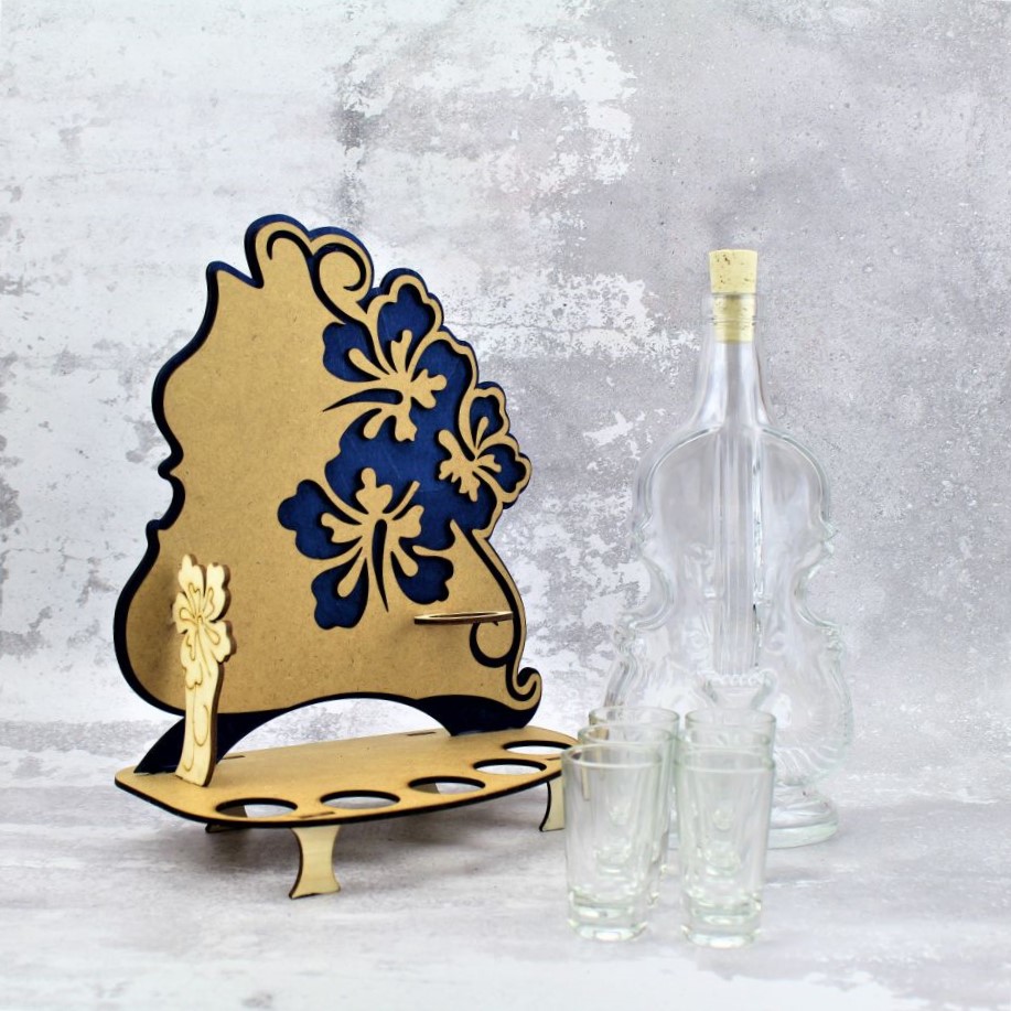 Karafka Wiolonczela Kwiaty - obrazek 7