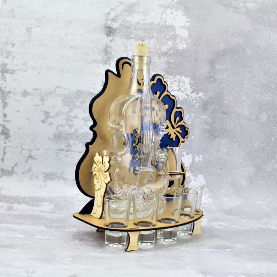 Karafka Wiolonczela Kwiaty - obrazek 6