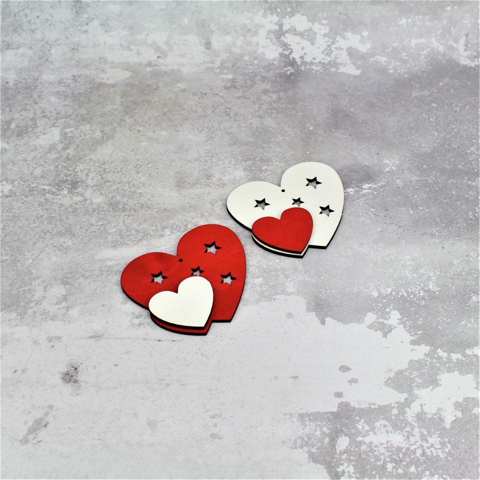 Zawieszka Serduszko 2 szt - obrazek 4