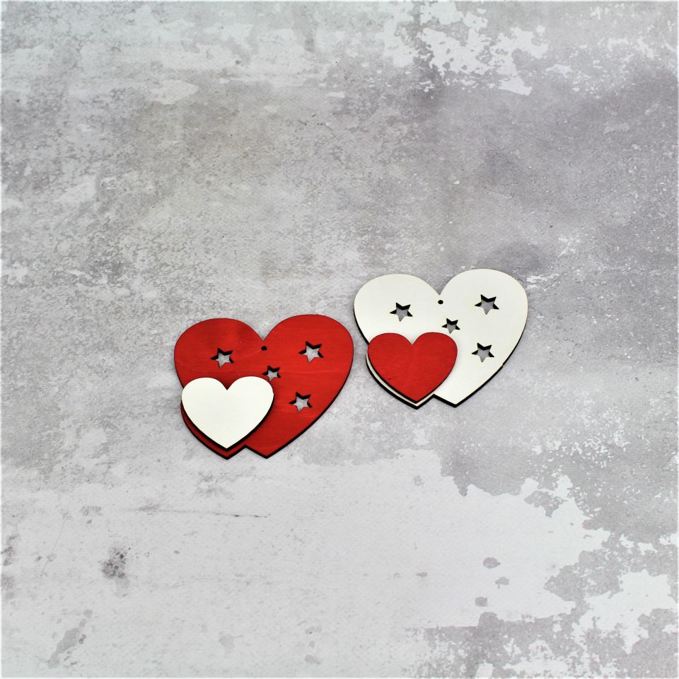 Zawieszka Serduszko 2 szt