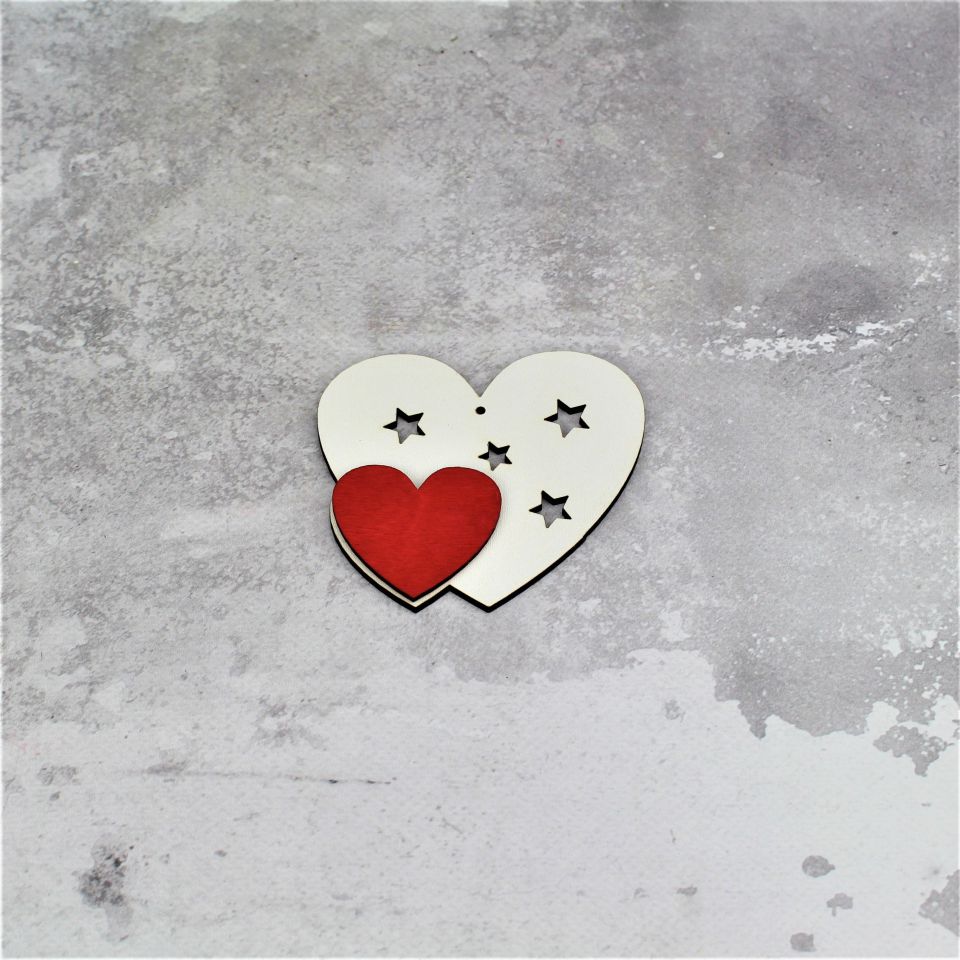 Zawieszka Serduszko 2 szt - obrazek 2