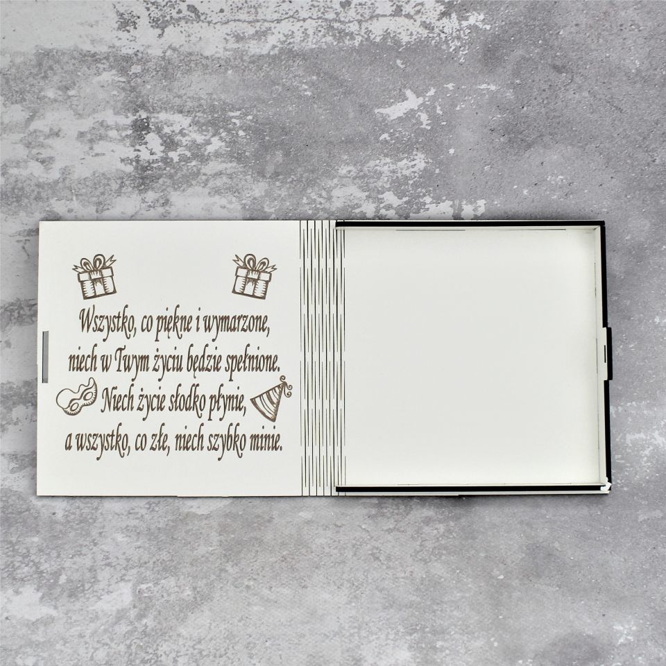 Kasetka Okazjonalna z Życzeniami Dowolna Cyfra Urodzinowa - obrazek 3