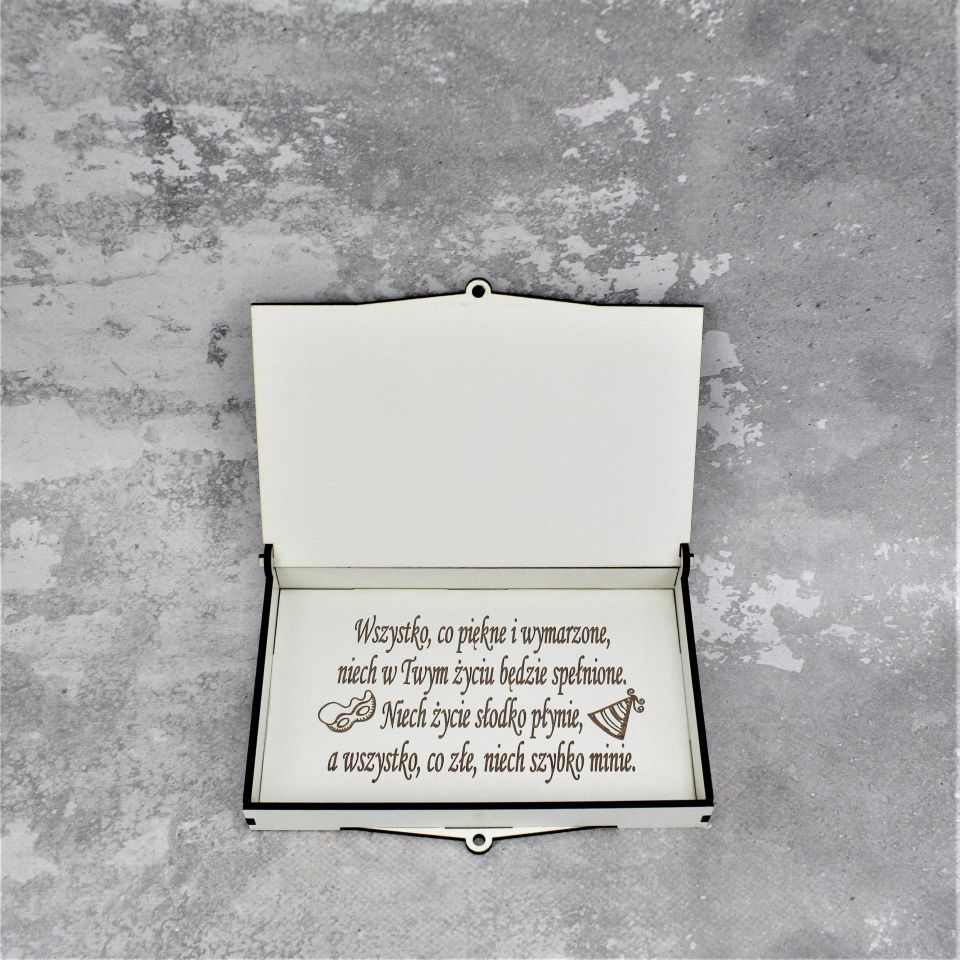 Kasetka na Banknoty Nadruk Dowolna Cyfra Urodzinowa - obrazek 3