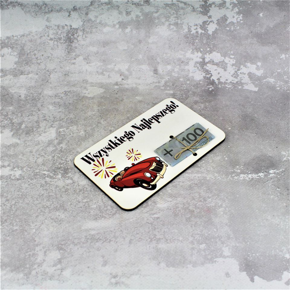 Drewniana Kartka Urodzinowa - obrazek 2