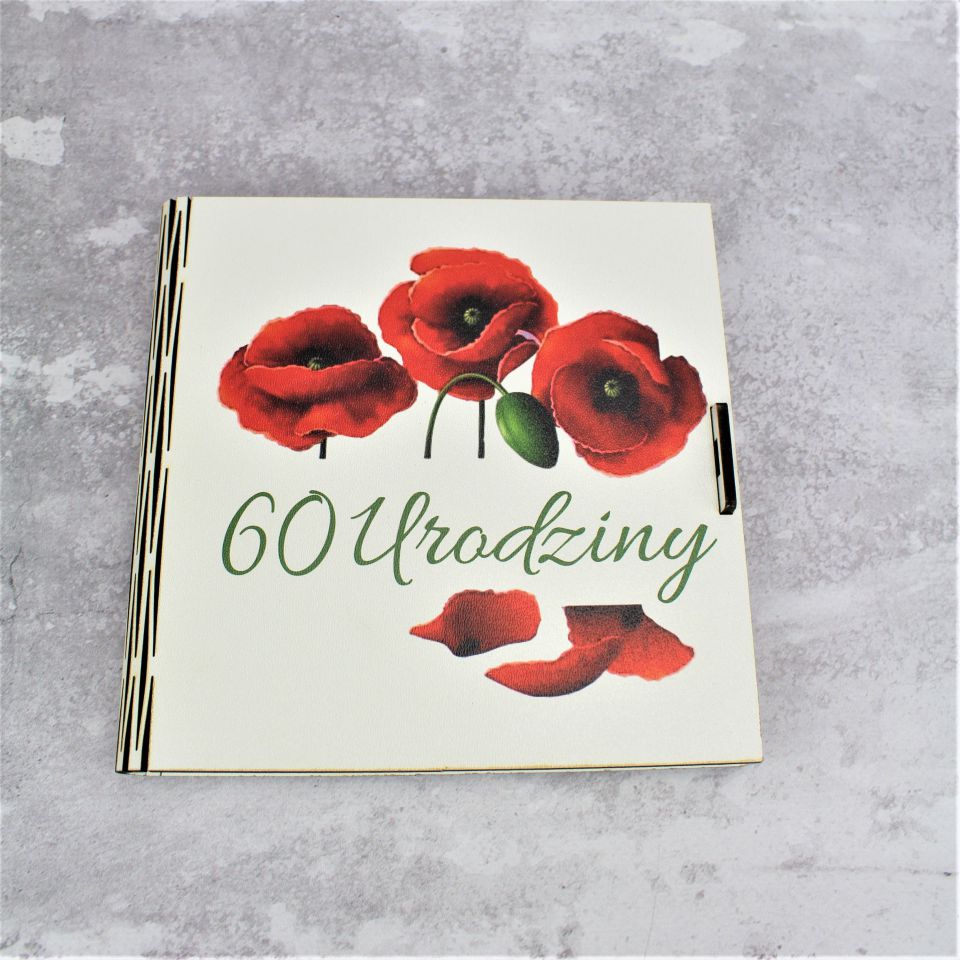 Kasetka Okazjonalna z Życzeniami Dowolna Cyfra Urodzinowa