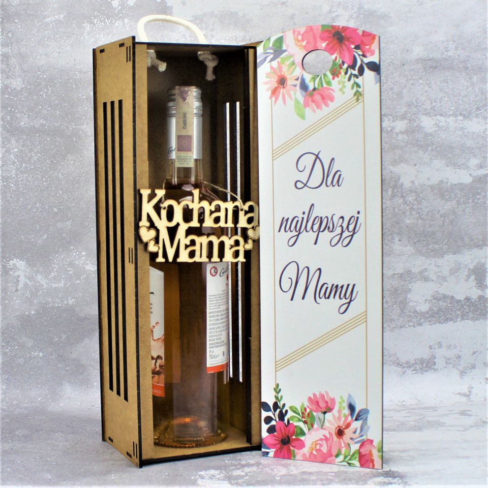 Dzień Matki Skrzynka na Wino Nadruk - obrazek 3