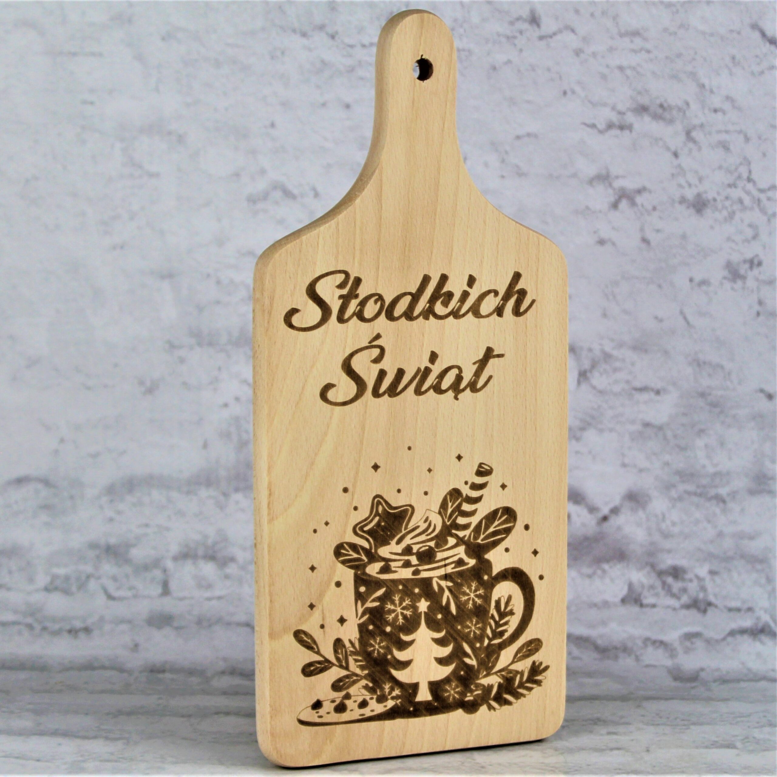 Świąteczna deska kuchenna Grawer SŁODKICH ŚWIĄT Dekoracja Kuchni - obrazek 3