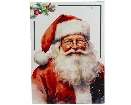 Tablica Świąteczna Zawieszka MIKOŁAJ Dekoracja Boże Narodzenie