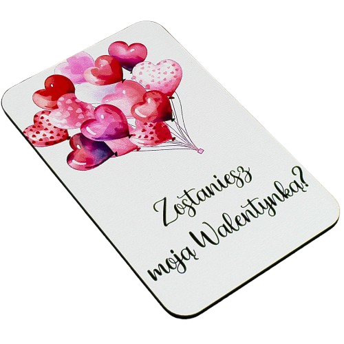 Romantyczna KARTKA z nadrukiem Walentynki Rocznica - obrazek 2