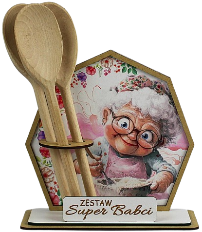 Zestaw Super Babci Kuchenny Prezent na Dzień Babci