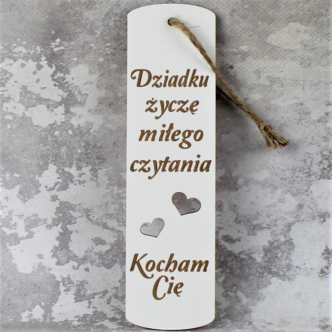 Dzień Dziadka Biała Zakładka do Książki dla Dziadka - obrazek 2
