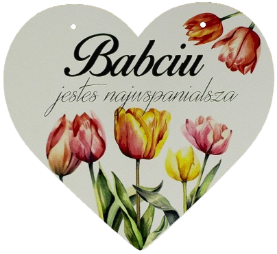 Zawieszka Dekoracyjna Serce Prezent dla Babci