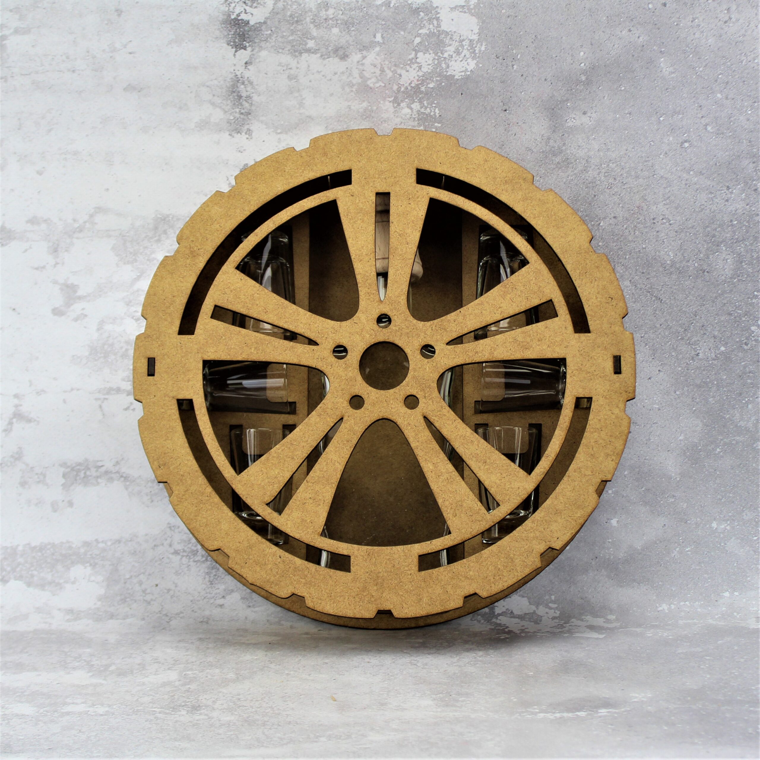 Zestaw Prezentowy Dla Mężczyzny OPONA BRĄZOWA Karafka z Kieliszkami 6 sztuk - obrazek 3