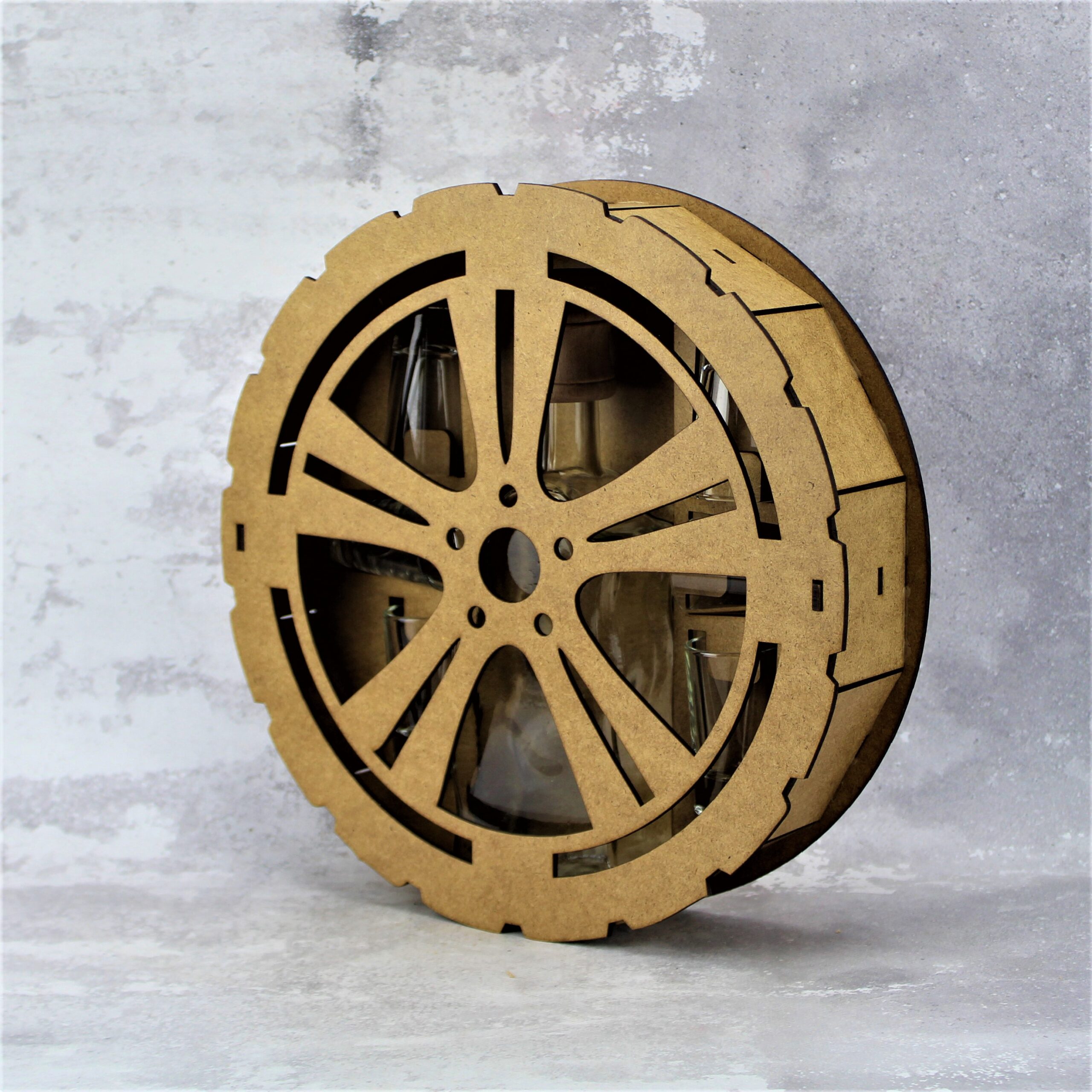 Zestaw Prezentowy Dla Mężczyzny OPONA BRĄZOWA Karafka z Kieliszkami 6 sztuk - obrazek 2