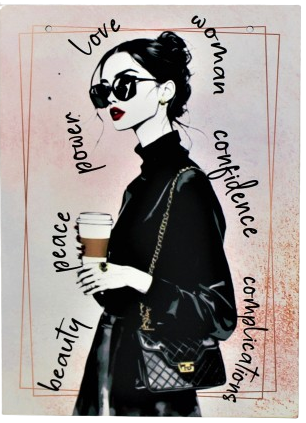 Prezent Dla Kobiety Dekoracyjna tablica zawieszka z cytatem