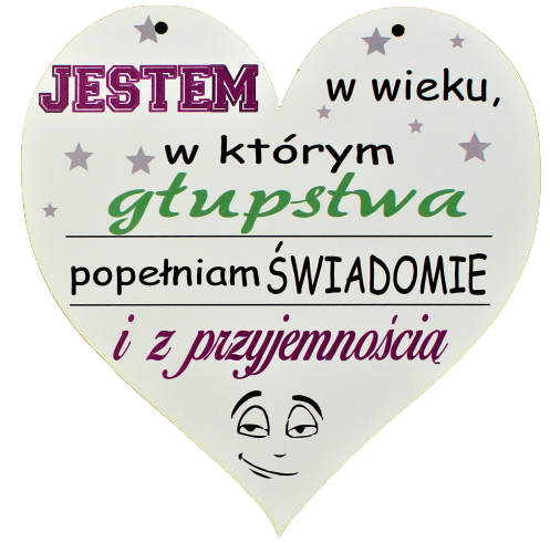 Prezent Dla Kobiety Dekoracyjna Tabliczka Zawieszka SERCE