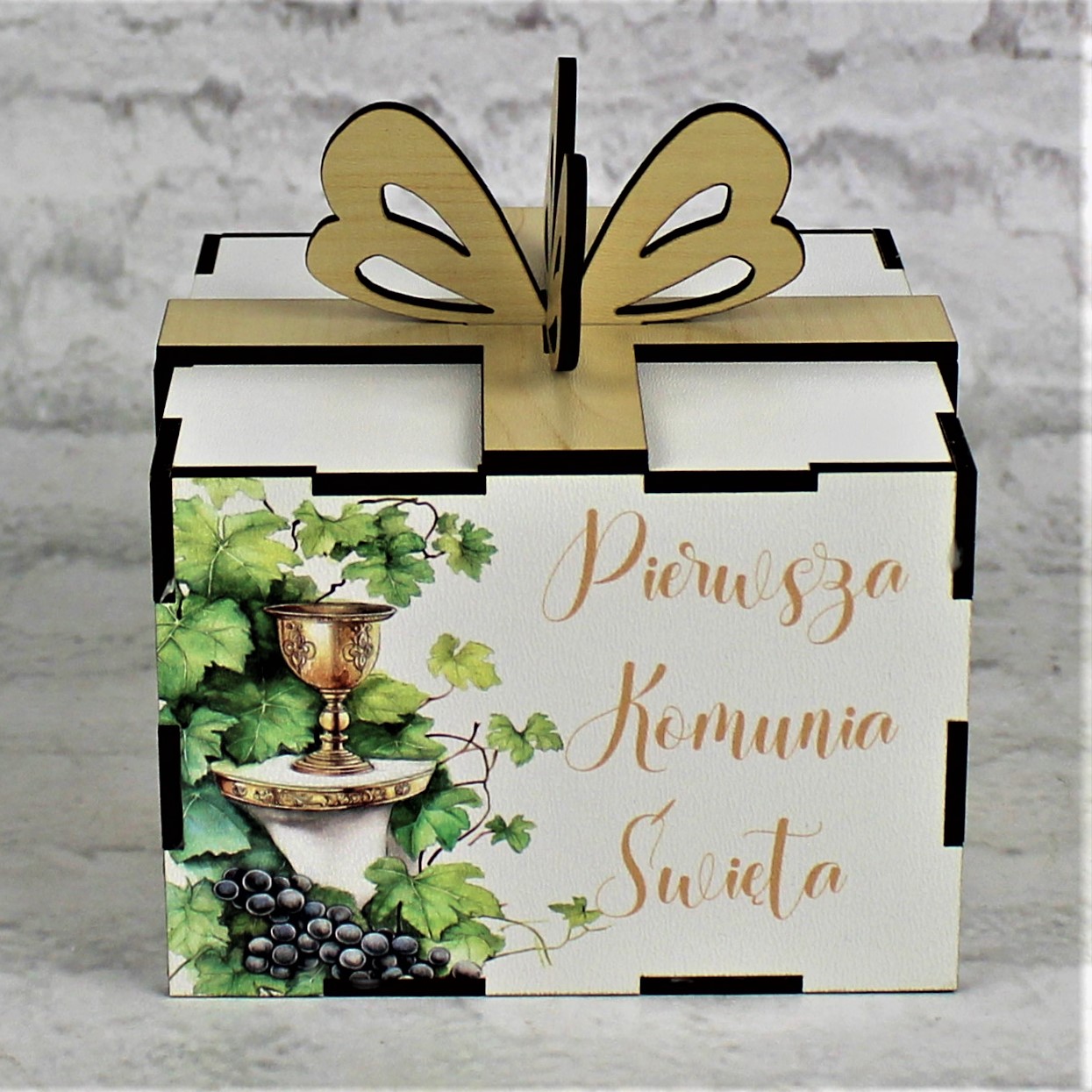 Eleganckie Pudełko Prezentowe Pierwsza Komunia Święta - obrazek 3
