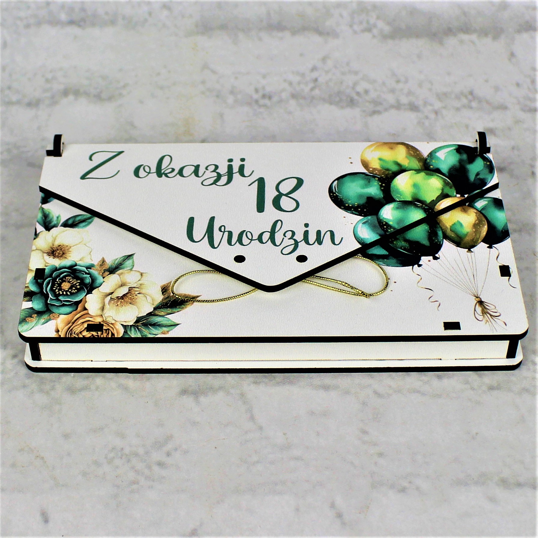 Koperta na Pieniądze Bon Podarunkowy 18 Urodziny Personalizowana - obrazek 3